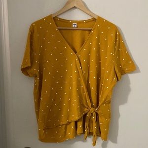 Old Navy Wrap Shirt with Tye XL